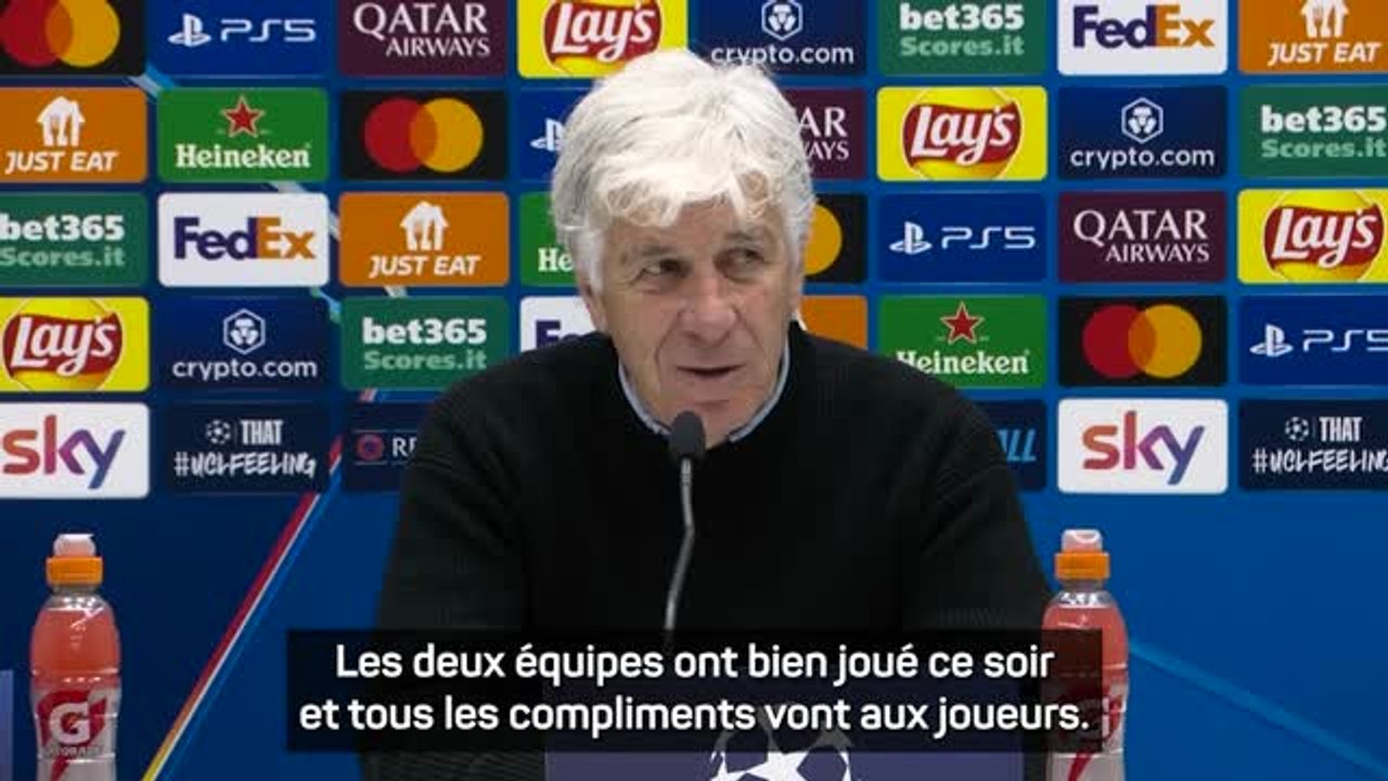 Atalanta : Gasperini : "Les deux équipes ont honoré le football"