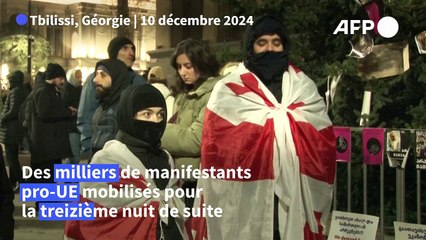 Géorgie: 13ème jour de manifestations pro-UE, Bruxelles menace de sévir
