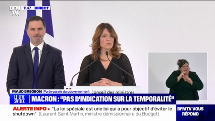 Coalition: "Le pays n'a ni le luxe de l'instabilité, ni le luxe de l'immobilisme", déclare Maud Bregeon