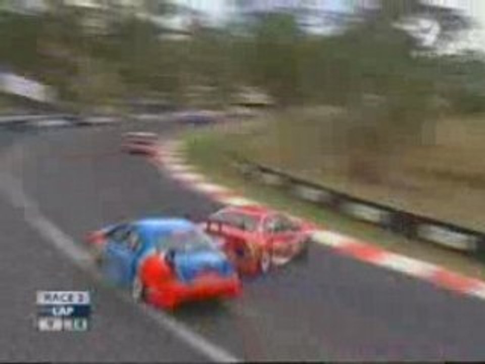 Crash Kangourou en plein circuit