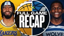 Game Recap: Timberwolves 97, Lakers 87