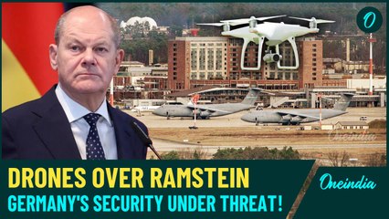 Unidentified Drones Spotted over Ramstein Air Base in Germany: Escalating Security Fears| WATCH