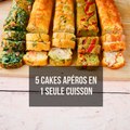 5 cakes apéro avec 1 seule cuisson