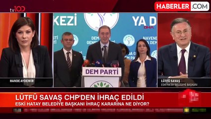 İhraç kararı sonrası Lütfü Savaş ilk kez tv100'de açıklama yaptı: İhraç kararı bizi yıldırmaz