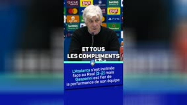 Atalanta : Gasperini : Les deux équipes ont honoré le football