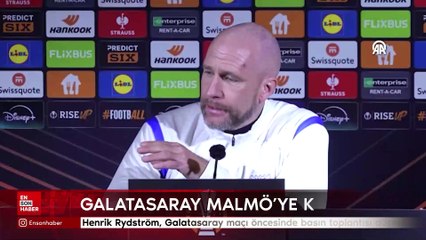 Henrik Rydström Galatasaray maçı öncesinde basın toplantısı düzenledi