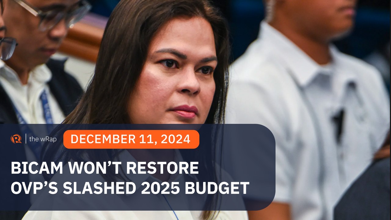 Bicam decides not to restore VP Sara Duterte’s slashed budget for 2025