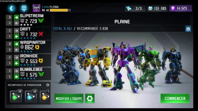 Transformers Forgés d'Acier (Walkthrough FR) épisode 101: Brume de Guerre - Plaine