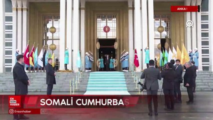 Ankara'da Cumhurbaşkanı Erdoğan, Somali Cumhurbaşkanı Mahmud ile görüştü