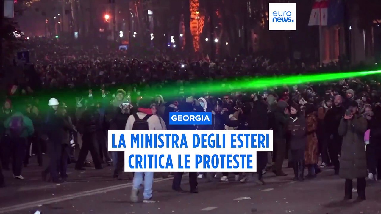 Esclusiva Euronews, la ministra degli Esteri Bochorishvili: "In Georgia proteste non pacifiche"