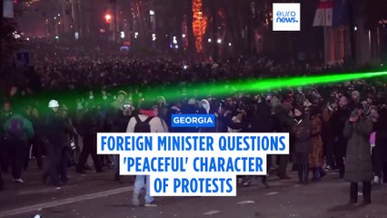 Exclusive: Georgia's foreign minister says pro-EU protests not 'necessarily peaceful'