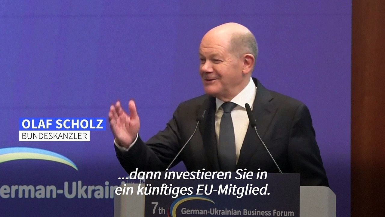 Scholz sieht Zukunft für Ukraine in EU