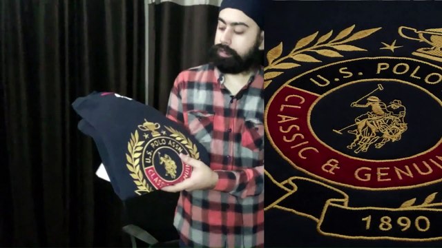 #U.S. Polo Assn. Men's Navy Blue Embroidered #Sweatshirt Review | Myntra EORS Sale 2024