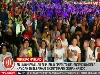 Miles de neoespartanos disfrutaron del encendido navideño en el mcpio. Marcano