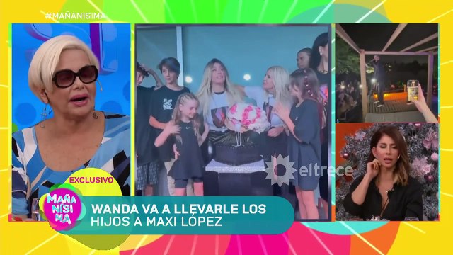 Wanda Nara se va a Europa con sus hijos varones y Lgante