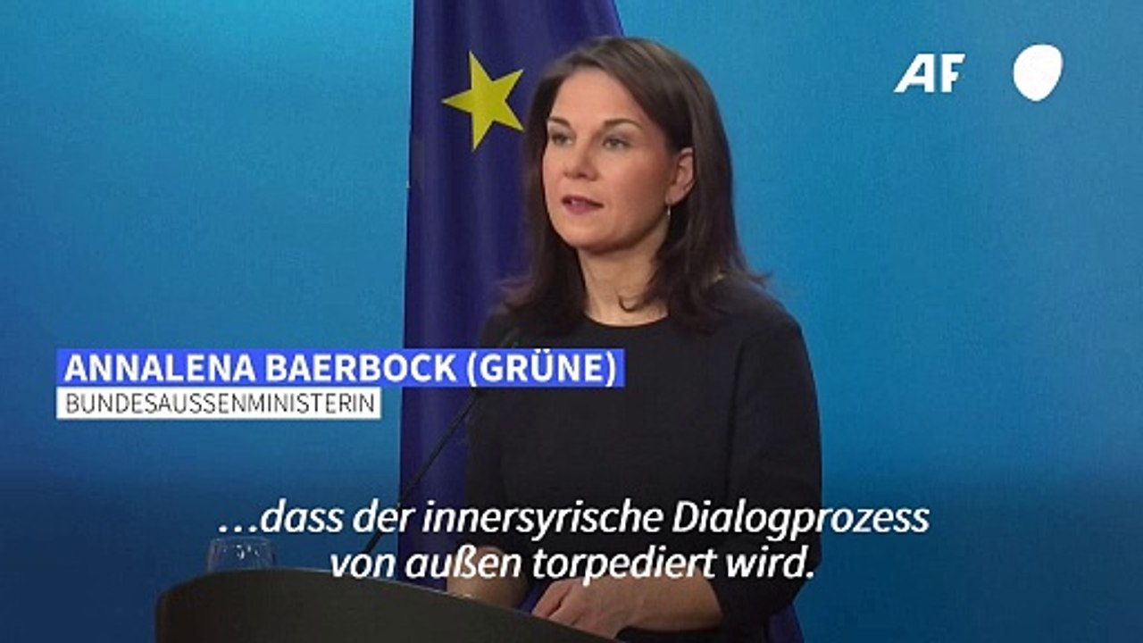 Baerbock: Israel und Türkei dürfen Machtwechsel in Syrien nicht gefährden