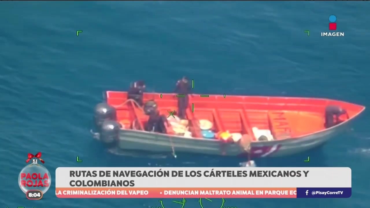 Actualizan rutas de navegación de los cárteles mexicanos y colombianos