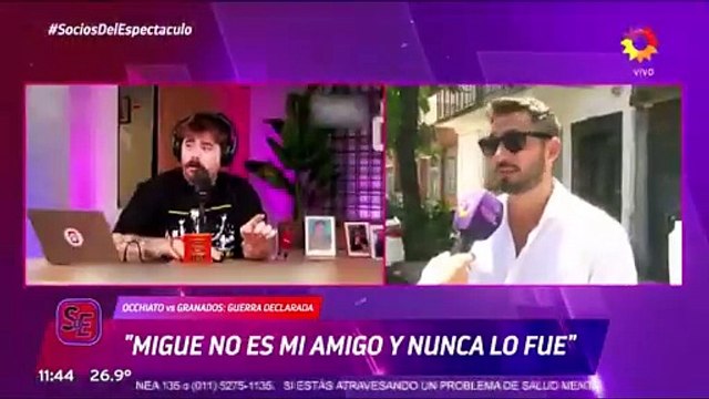 Nico Occhiato habló de Migue Granados y de la traición de sus ex compañeros: No es mi amigo, nunca lo fue