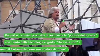 Dai "vaffa day" al referendum, la parabola di Grillo