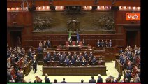 Lungo applauso alla Camera per il Re Felipe VI e la Regina Letizia Di Spagna