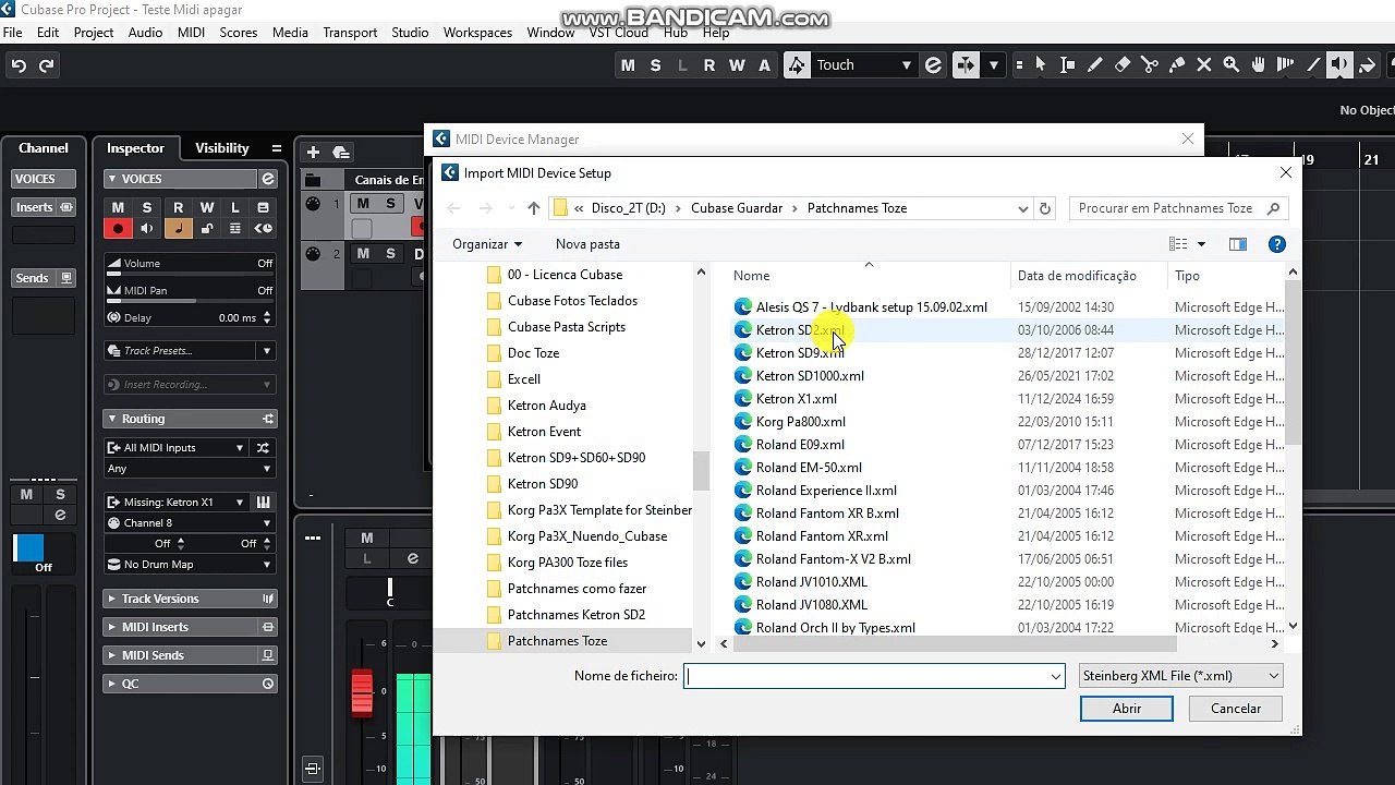 Ketron X1 Cubase Sound List Script