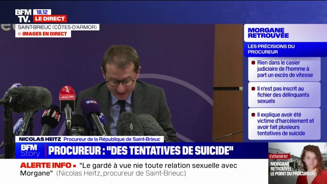 Morgane retrouvée: le casier judiciaire de la personne gardée à vue contient une seule condamnation pour excès de vitesse (Procureur)