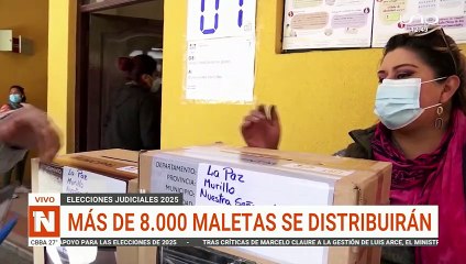 proceso de votacion de las judiciales y entrega de material