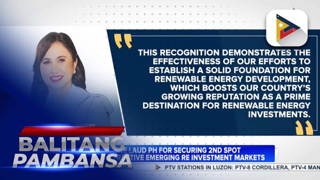 DTI, DOE laud PH for securing 2nd spot in most attractive emerging RE investment markets