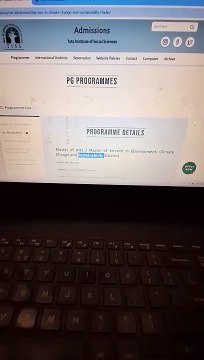 TISS Master of Arts Master of Science in Environment, Climate Change and Sustainability Studies cut off