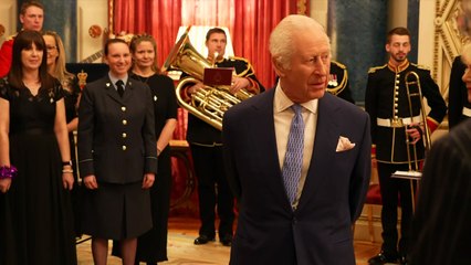 King and Queen treated to Military Wives Choir performance