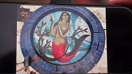 Historic Black Country Mosaic art saved from the demolition team at swimming baths.