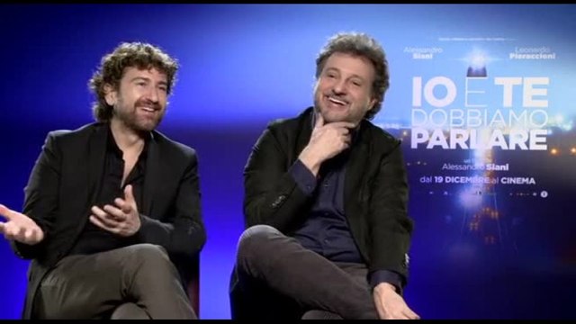 Io e te dobbiamo parlare , Siani-Pieraccioni: vogliamo solo far ridere