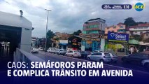 BH: pane em semáforos provoca lentidão no trânsito da Av. Antônio Carlos