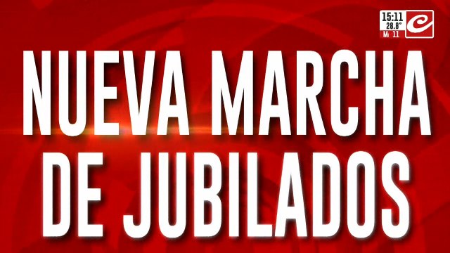 Nueva marcha de jubilados: la policía cara a cara con nuestros abuelos