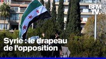 Syrie: d’où vient ce drapeau à trois étoiles rouges brandi par l’opposition?