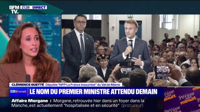 Nomination du Premier ministre: Macron est dans une forme de jouissance du moment , déclare Clémence Guetté, députée LFI
