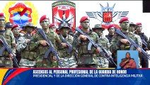 Jefe de Estado lidera el acto de ascenso del personal profesional militar de la GHP y DGCIM