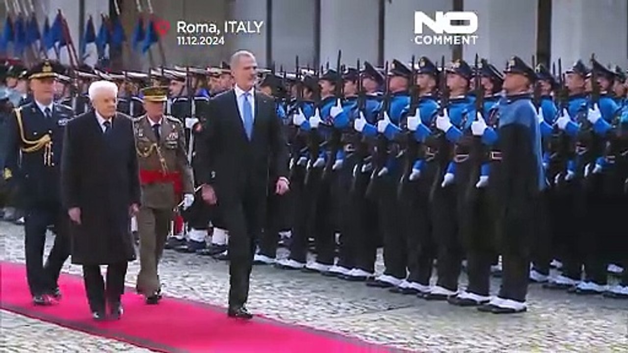 No Comment: Der spanische König Felipe VI. besucht Italien für zwei Tage