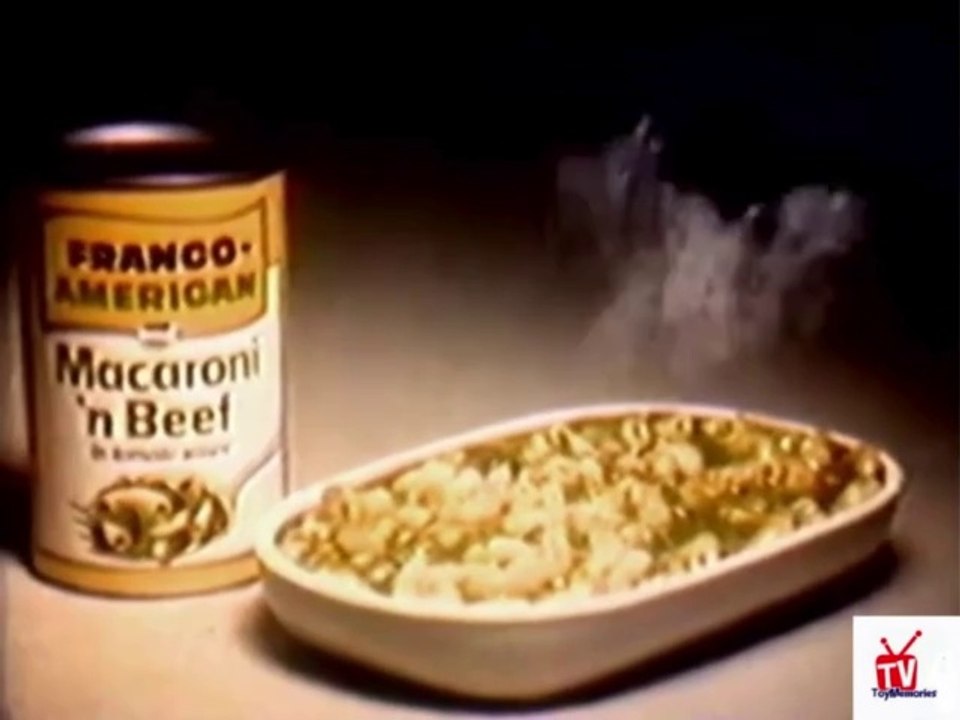 1960s Franco American Macaroni n' Beef TV commercial