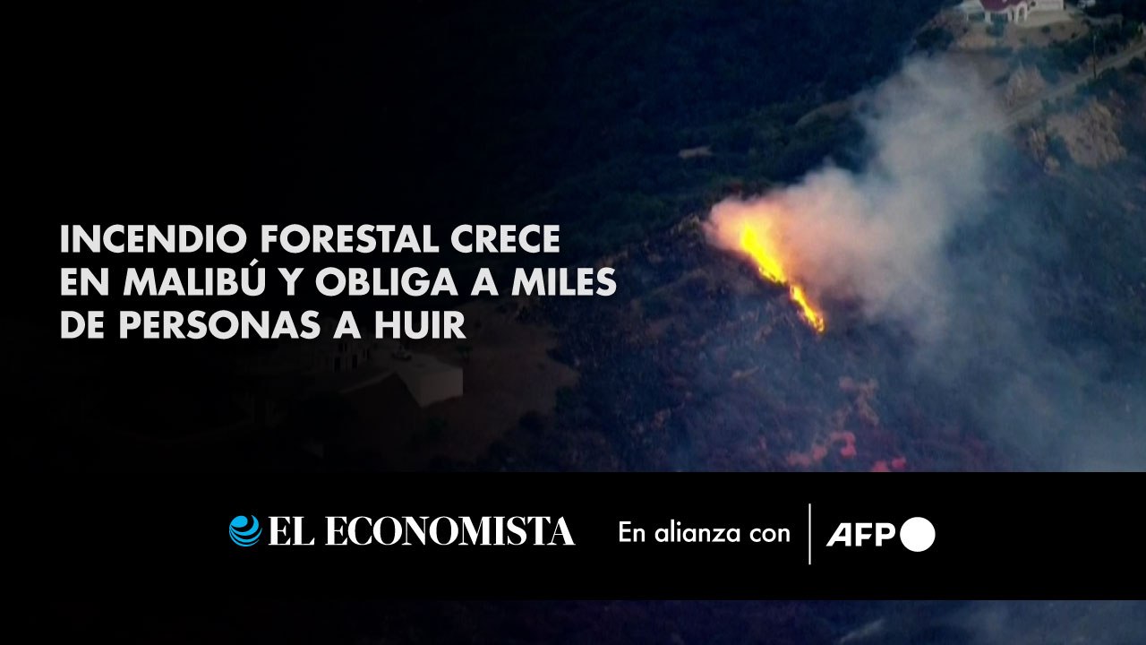 Incendio forestal crece en Malibú y obliga a miles de personas a huir