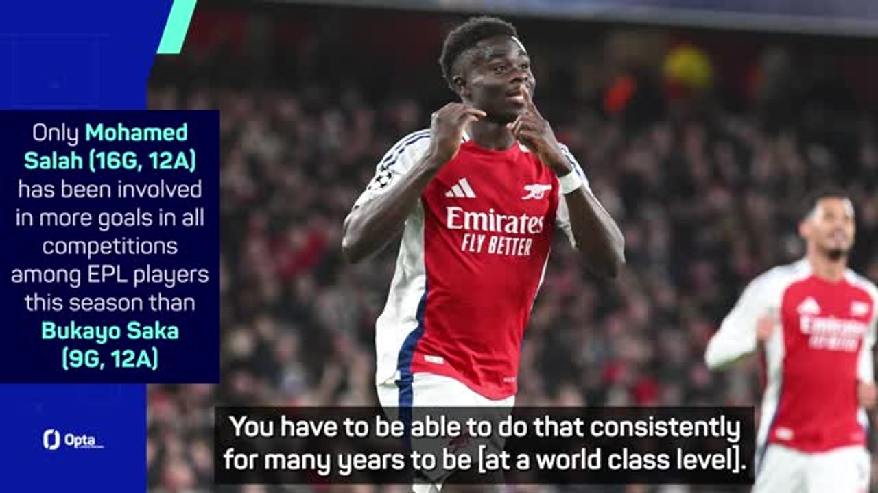 Arteta praises Saka consistency after win over Monaco