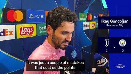 'It's tough to take' - Gundogan reacts to City's 2-0 loss at Juve