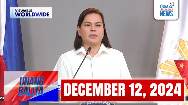 Unang Balita sa Unang Hirit: DECEMBER 12, 2024 [HD]