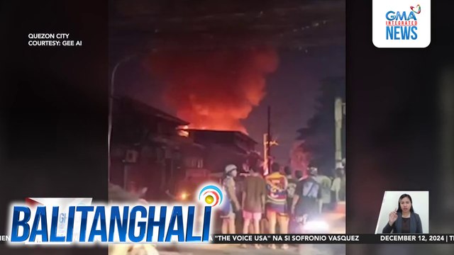 5, sugatan sa sunog sa Brgy. Tandang Sora; 18 bahay, natupok | Balitanghali