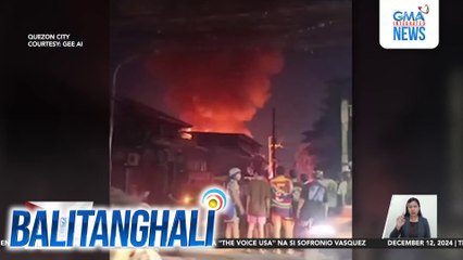 5, sugatan sa sunog sa Brgy. Tandang Sora; 18 bahay, natupok | Balitanghali