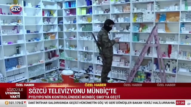 Terör örgütü PYD/YPG'nin geride bıraktığı hastaneye SÖZCÜ TV girdi