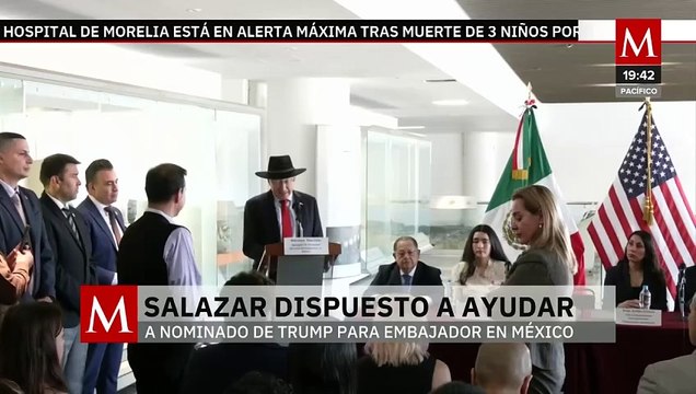El embajador Ken Salazar dice no conocer al próximo embajador de EU en México