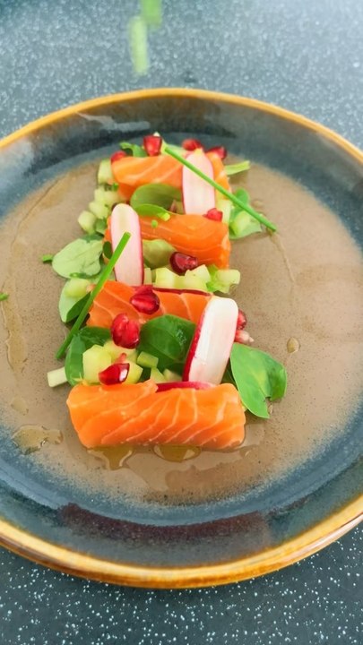 Sashimi de saumon