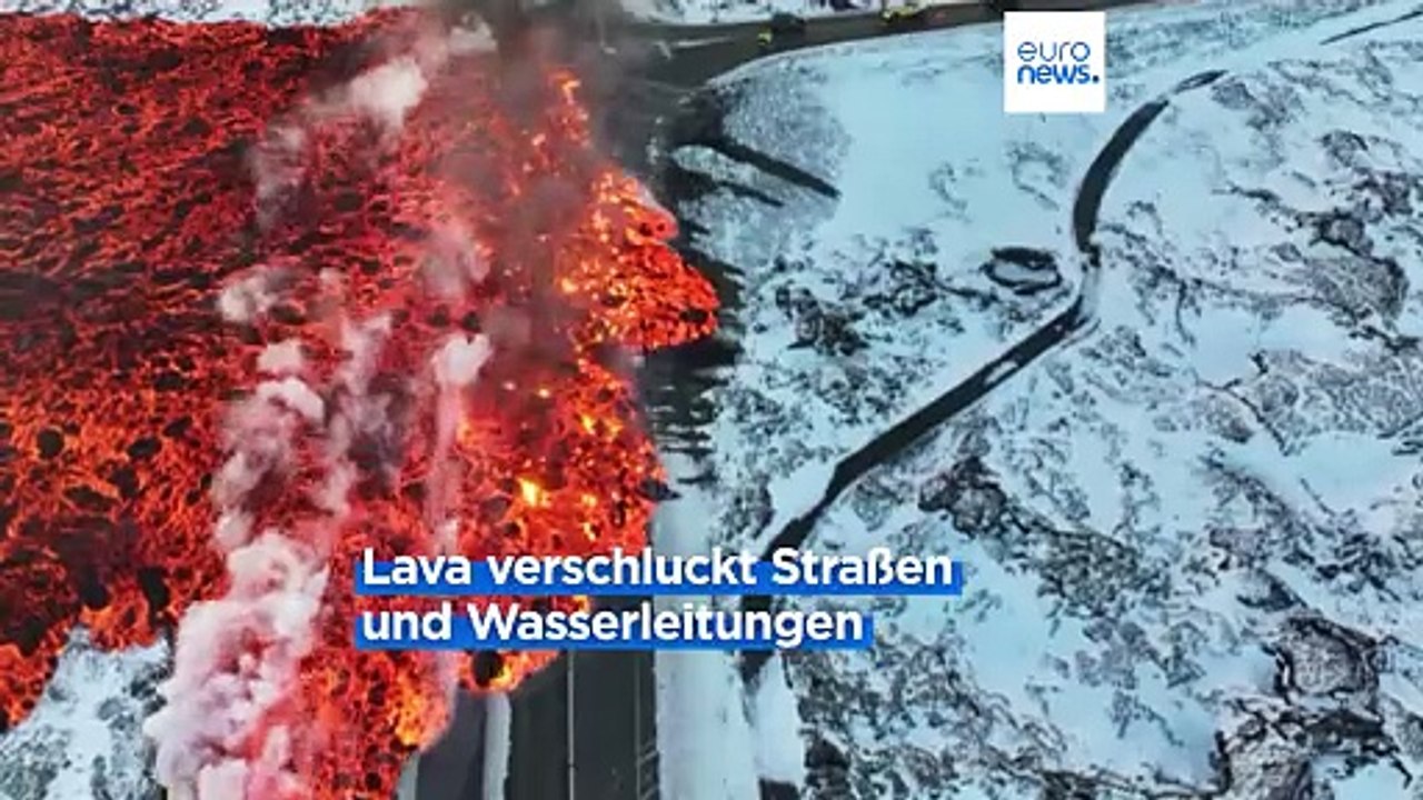 Vulkanausbruch in Island: Bevölkerung ohne Warmwasser