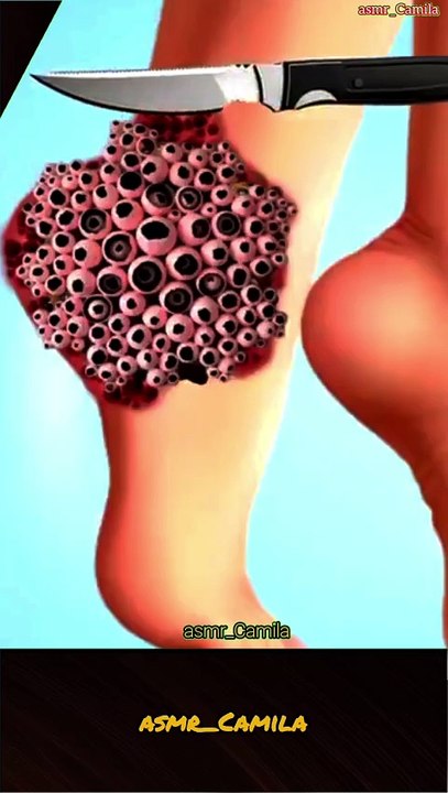 Grand mother leg animation softly #asmrvideos